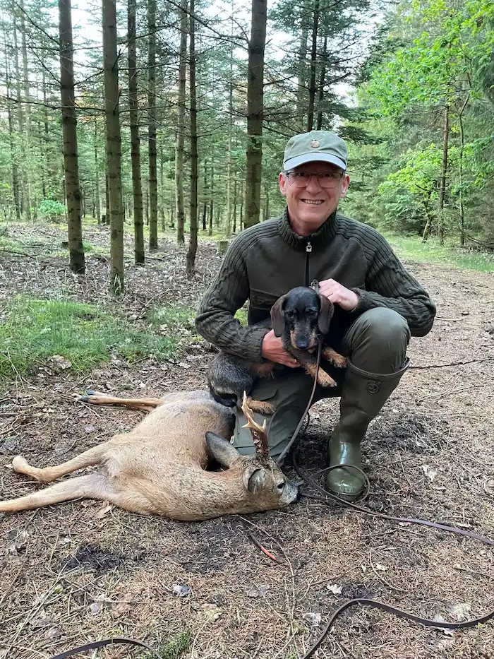 Hera med Bo på jagt